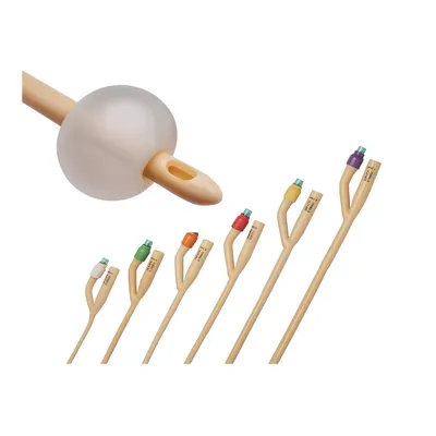 Sonda Foley 2 cai latex cu valva de cauciuc si balon de 5-10 ml, sterila