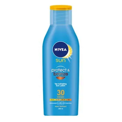 Lotiune de corp protectie solara si bronzare rapida SPF 30, 200ml, Nivea
