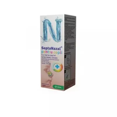 SeptaNazal spray pentru copii, 0,5 mg/50 mg/ml, 10 ml, Krka