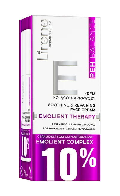 Crema calmanta si reparatoare - terapia emolienta PEH, 40ml, Lirene
