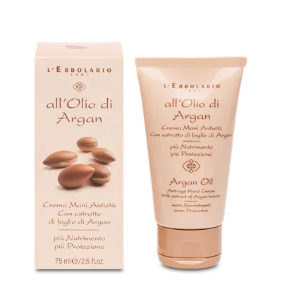 L'Erbolario Crema de maini antird cu ulei de argan, 75ml