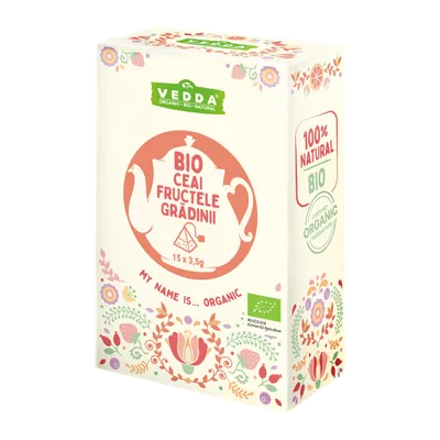 Ceai fructele gradinii, 15 plicuri, Vedda