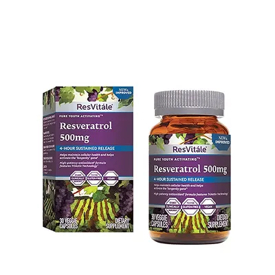 Resveratrol 500mg, 30 capsule, GNC