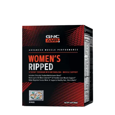 Complex de multivitamine pentru femeie AMP Women’s Ripped Vitapak, 30 pachetele, GNC