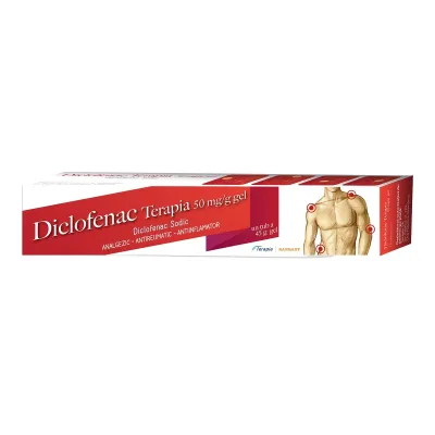 Diclofenac gel, 50mg/g, Terapia