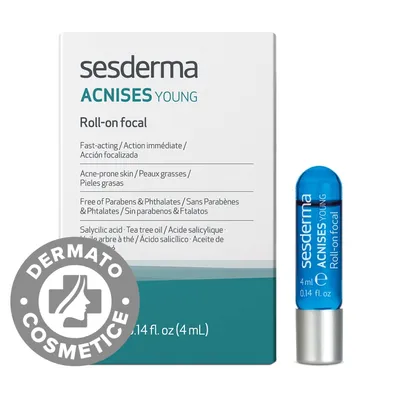 Roll-on focal pentru ten predispus la acnee Acnises Young, 4ml, Sesderma