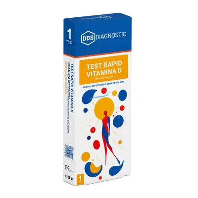 DDS TEST RAPID VITAMINA D SEMICANTITATIV ( SANGE INTEGRAL DIN DEGET ) AUTOTESTARE 1 TEST /KIT