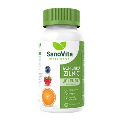 Jeleuri multivitamine echilibru zilnic, 60 bucati, SanoVita