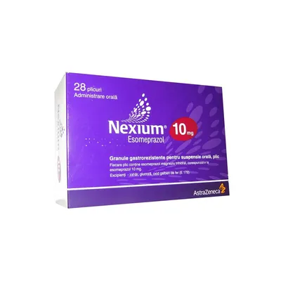Nexium granule gastrorezistente 10mg, 28 plicuri, Astrazeneca