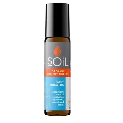 ROLL-ON EASY BREATHE CU ULEIURI ESENTIALE PURE ORGANICE ECOCERT 10ML SOIL