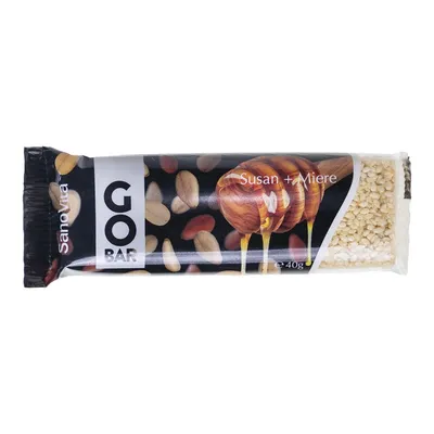 Baton Go Bar Bio cu susan si miere, 40g, SanoVita