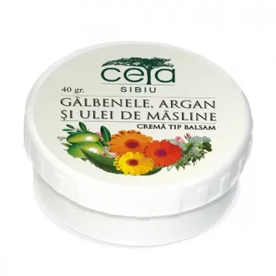 Unguent de galbenele argan si ulei de masline, 20g, Ceta Sibiu