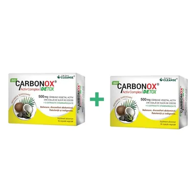 BioCarbonox Activ Complex Detox, 30 + 30 capsule, Cosmopharm