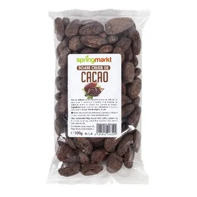 Boabe crude de cacao, 100g, Springmarkt
