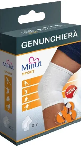 Genunchiera elastica, 9266, M, 2 bucati, Minut