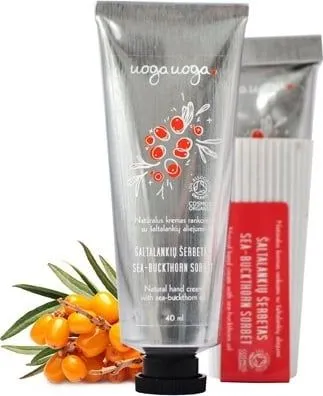 Crema de maini cu ulei de catina si sea buckthorn sorbet Bio, 40ml, Uoga Uoga