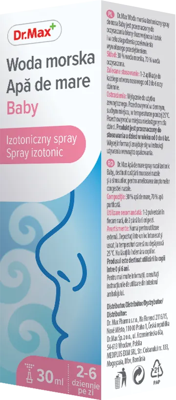 Dr. Max Spray nazal isotonic Baby, 30ml