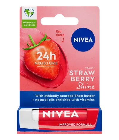 Balsam de buze Strawberry, 4.8g, Nivea
