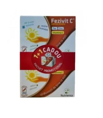 Pachet Fezivit C 1+1 Gratuit, 30 capsule, Antibiotice