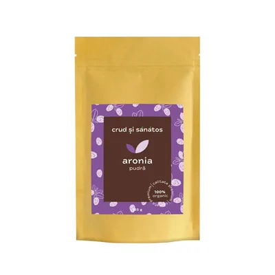Pudra de aronia bio, 125g, Crud si sanatos