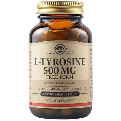 SOLGAR L-TYROSINE 500MG 50 CAPSULE