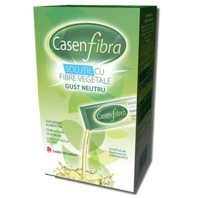 Prebiotic solutie adulti, 14 plicuri, Casen Fibra