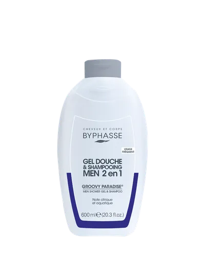 Gel de dus & Sampon 2in1 Groovy Paradise, 600ml, Byphasse