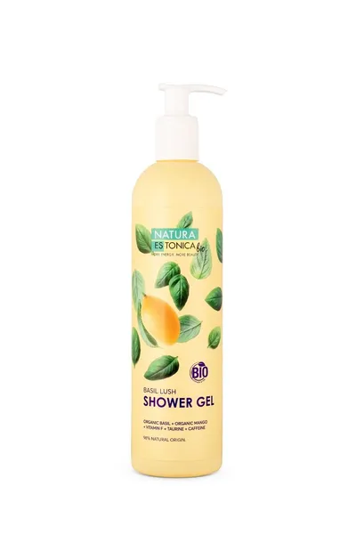 Gel de dus natural Basil Lush, 400ml, Natura Estonica