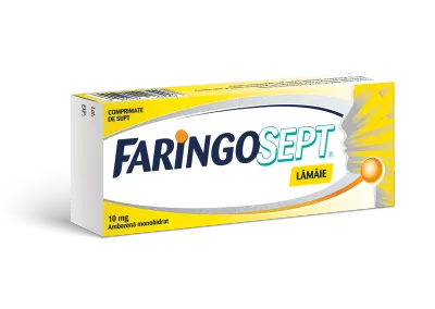 Faringosept lamaie 10 mg, 10 comprimate de supt, Terapia