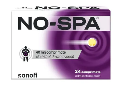 No-Spa 40 mg, 24 comprimate, Sanofi
