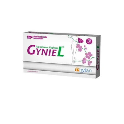 GYNIEL SUPOZITOARE VAGINALE 10 CAPSULE HYLLAN
