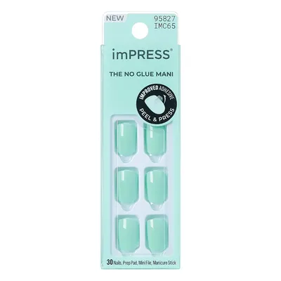 Unghii false Get Closer Impress Color, 30 bucati, Kiss