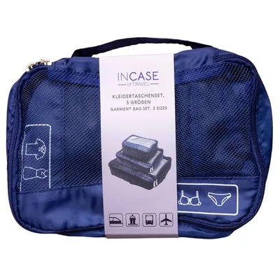 Set genti pentru haine, navy, 3 bucati, Incase of Travel