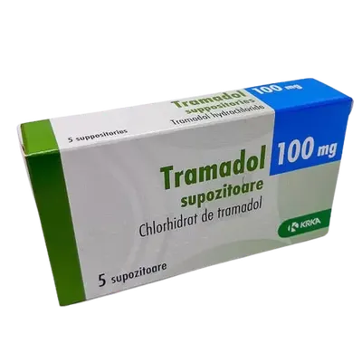 Tramadol supozitoare 100mg, 5 supozitoare, KRKA