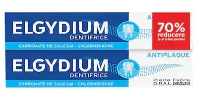 Pachet Promo Pasta de dinti antiplaca, 2x75ml, Elgydium