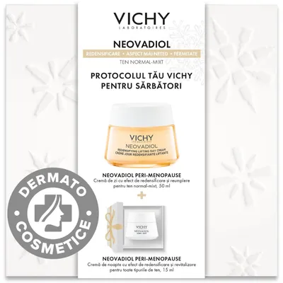 Pachet XMAS2022 Neovadiol Peri-Menopause pentru piele normala-mixta, Vichy