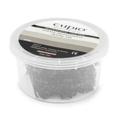 Agrafe profesionale de coc drepte negre 7cm, 500g, Cupio