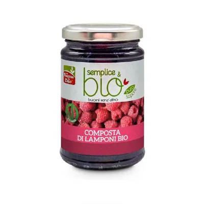 Gem de zmeura Bio, 320g, La Finestra Sul Cielo