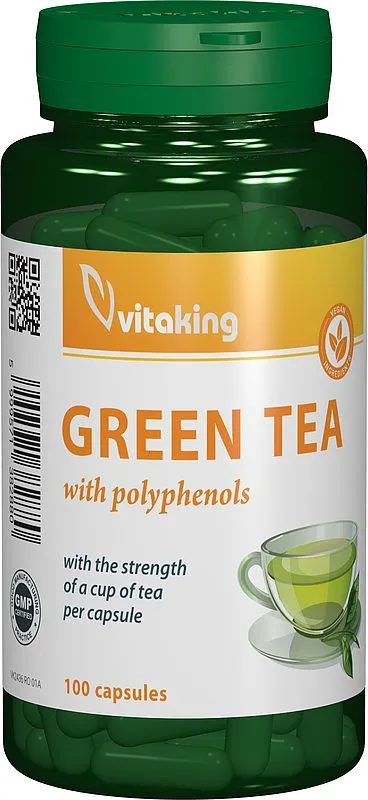 Extract de ceai verde, 100 capsule vegetale, Vitaking