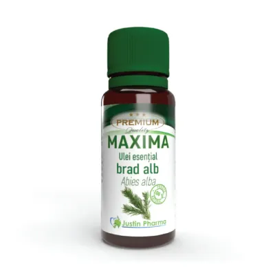 Ulei esential de Brad alb Maxima, uz extern, 10 ml, Justin Pharma