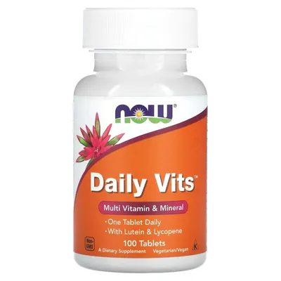Mulivitamine si Minerale Daily Vits, 100 tablete, Now Foods