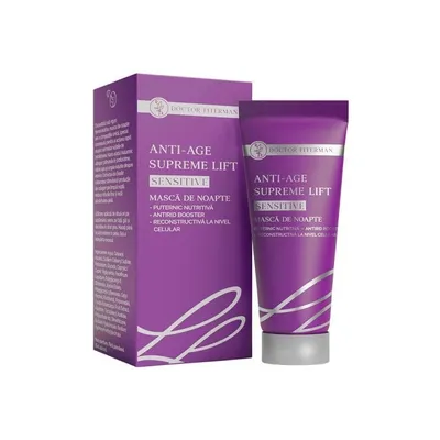 Masca de noapte Anti-Age Supreme Lift Sensitive, 75ml, Doctor Fiterman