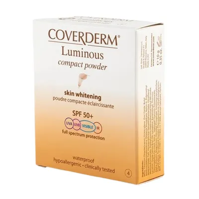 Pudra compacta cu SPF50 Luminous Compact Powder Nr.4, 10g, Coverderm