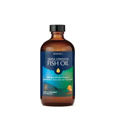 GNC TRIPLE STRENGTH FISH OIL ORANGE 236.5 ML