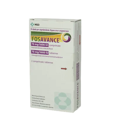 Fosavance 70mg/5600UI, 4 comprimate, MSD