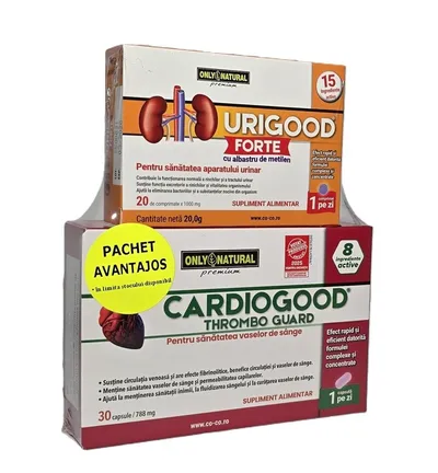 ON PACHET AVANTAJOS CARDIOGOOD THROMBOGUARD + URIGOOD FORTE 30 CAPSULE +20 COMPRIMATE