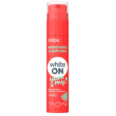 Pasta de dinti cu aroma de pepene rosu si menta White On, 60g, Tolpa