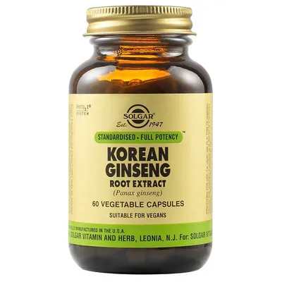 SOLGAR SFP KOREAN GINSENG 60 CAPSULE