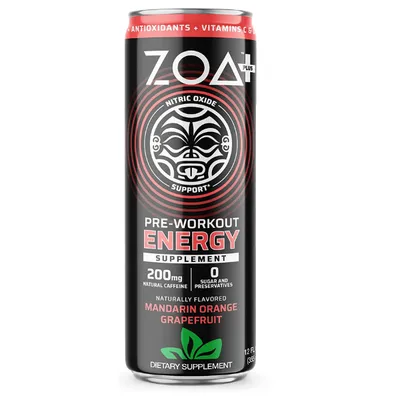 Bautura Energizanta Pre-Antrenament cu aroma de mandarine si grapefruit, 355ml, GNC ZOA+ Pre-Workout