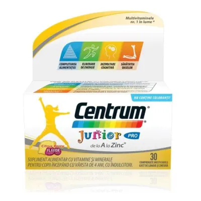 Centrum Junior Pro, 30 comprimate, GSK